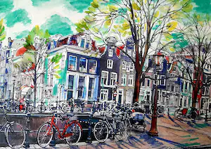 Elva Polyakova - Spiegel gracht in Amsterdam kaufen? Bieten Sie von 75!