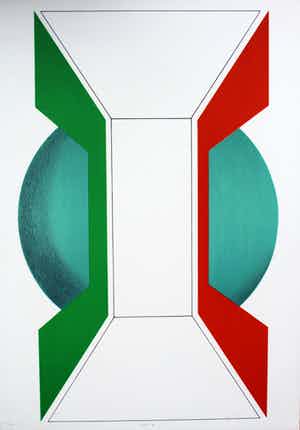 Kumi Sugai - litho: abstract - 1970 verkocht voor € 125!