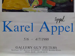 Karel Appel - Gallery Affiche Karel Appel - Gesigneerd kopen? Bied vanaf 85!