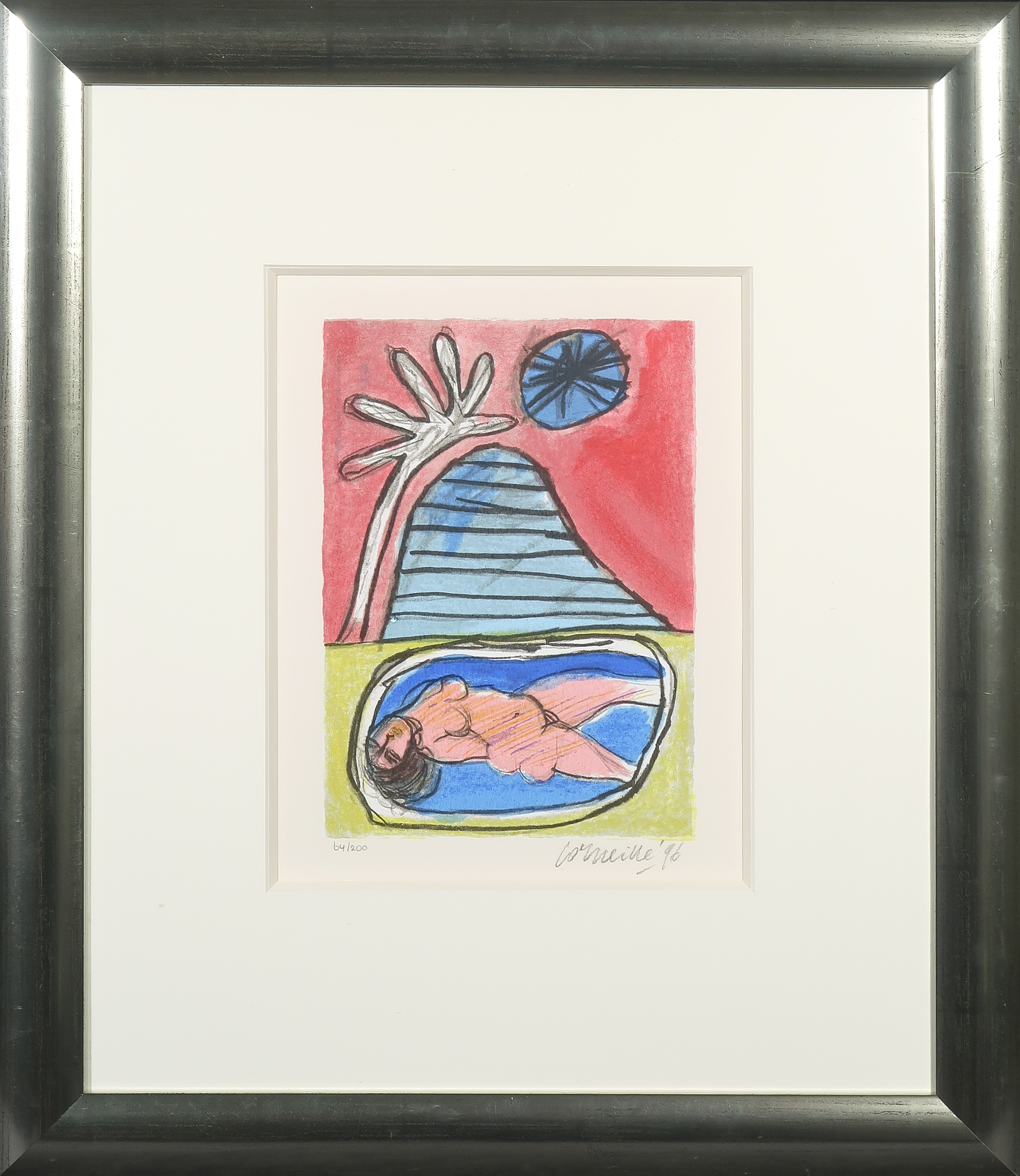 Corneille - Zeefdruk, Baignade - Ingelijst kopen? Bied vanaf 100!