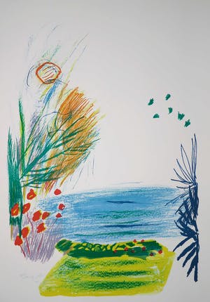 Pieter Defesche - Litho, Z.T. Landschap kopen? Bied vanaf 1!