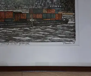 Pauline Vos - (Atelier WB10) — Ets “Oranje in het gebergte”, genummerd 29/30 + Certificaat kopen? Bied vanaf 90!