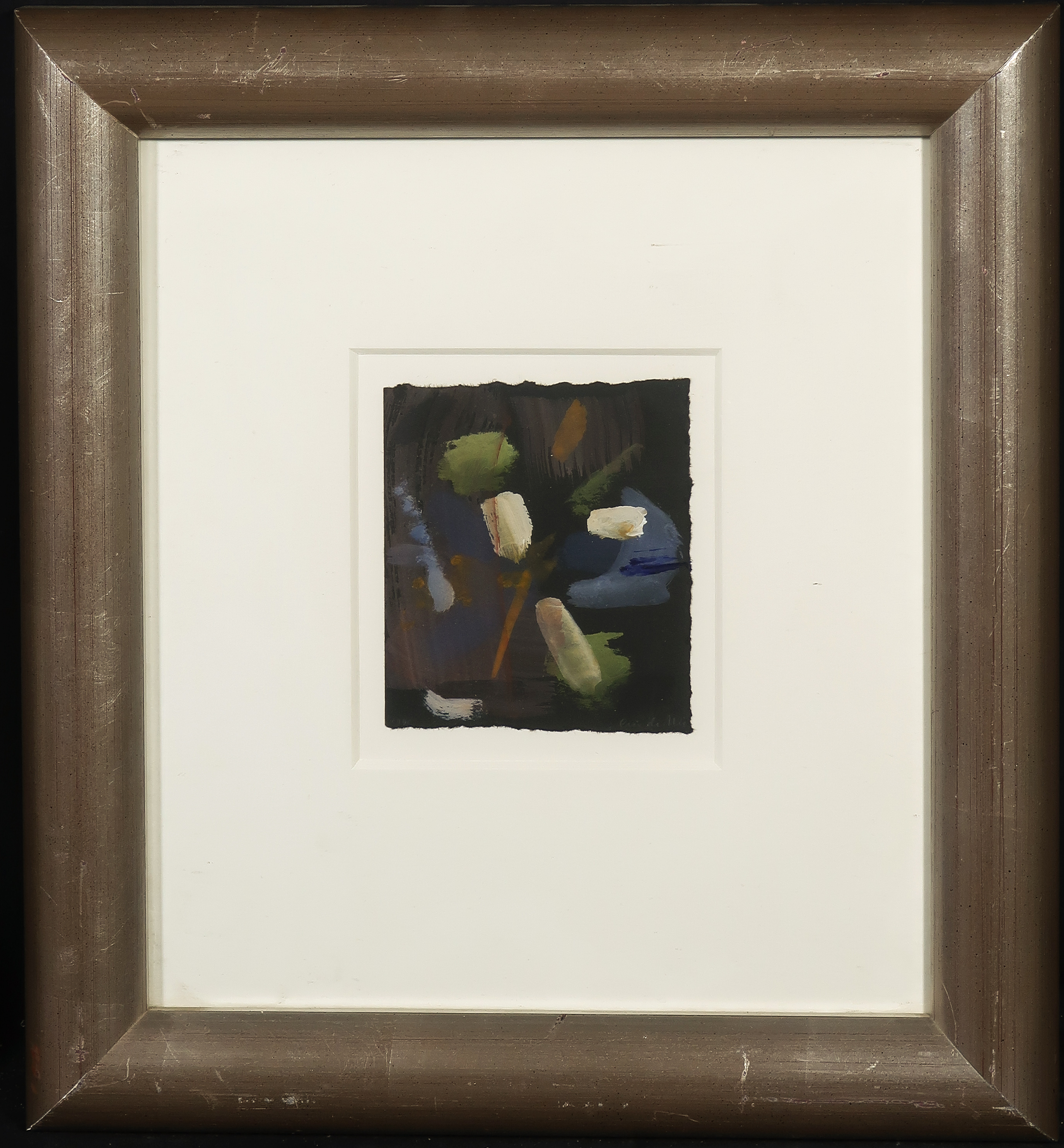 Eric de Nie - Gouache, Zonder titel - Ingelijst verkocht voor € 50!