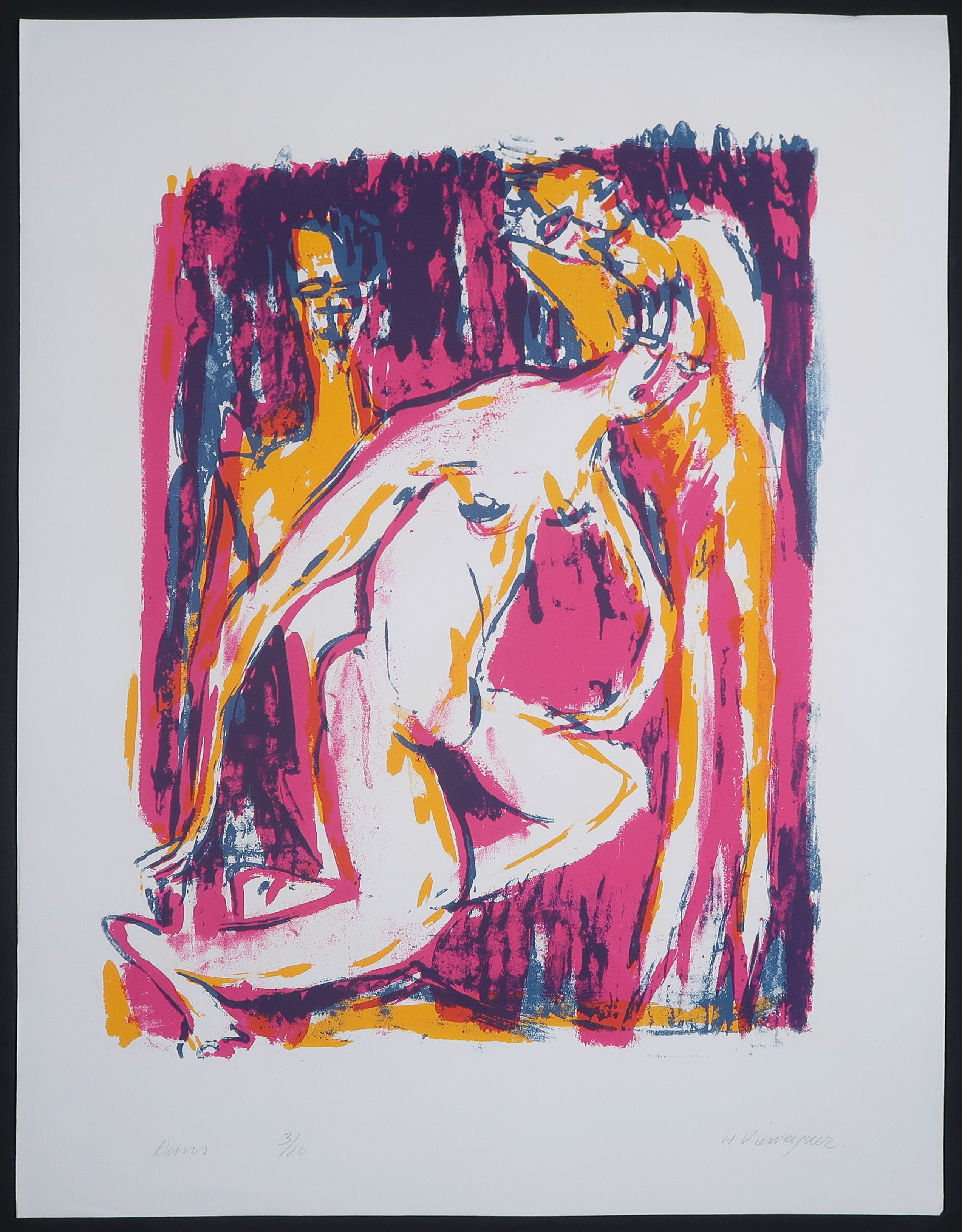 Henk Vierveijzer - Zeefdruk, Dans kopen? Bied vanaf 1!