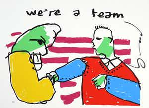 Herman Brood - Zeefdruk, We're a team verkocht voor € 120!