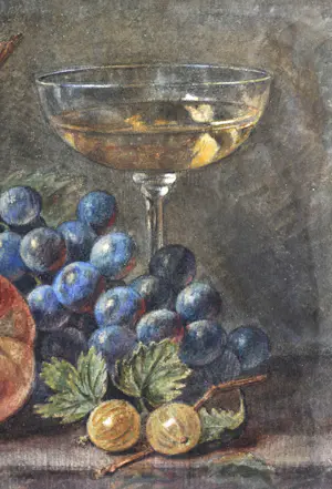 Sebastiaan Theodorus Voorn Boers - Stilleven met fruit - Aquarel - 23x30 cm kopen? Bied vanaf 220!
