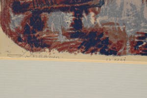 Jaap Kraanen - Cyclopen - 1956 - Linosnede op papier - BKR Rotterdam kopen? Bied vanaf 20!