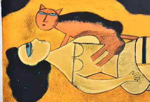 Corneille - La reine de sable - litho - 105x75 cm - 1999 kopen? Bied vanaf 735!