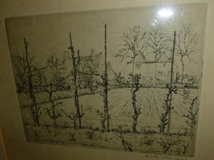 Walter Vaes - Ets op handgeschept papier,gesigneerd in potlood. kopen? Bied vanaf 32!