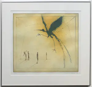 Ronald Tolman - handgesigneerde kleurenets | 'Zonder titel' | 1995 (INGELIJST) kopen? Bied vanaf 120!