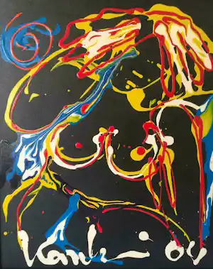 Jacob Kanbier - schilderij Olieverf op Canvas verkauft für € 100!