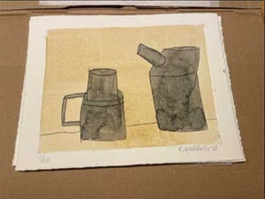 Klaas Gubbels - met aquarel ingekleurde ets - 3 kopen? Bied vanaf 269!