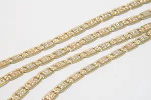 05-  Zo goed als nieuw 18Krt tricolor gouden "valentino" collier - lengte 60cm kopen? Bied vanaf 1850!
