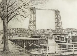 Anko C. Wieringa - C4151-12, Prins Hendrikkade, De Hef te Rotterdam kopen? Bied vanaf 45!