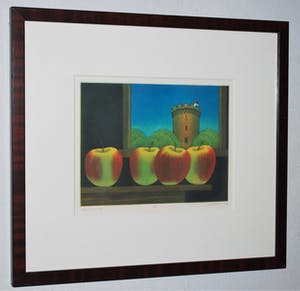 Joop Vegter - Appels bij Sterkenburg - Mezzotint 1995 - Oplage slechts 50 kopen? Bied vanaf 90!