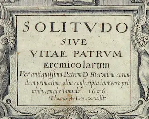 Hans Sadeler - Boek met gravures, Solitudo sive vitae patrum (boek met 29 gravures) kopen? Bied vanaf 350!