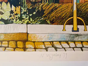 Nicolaas Wijnberg - Fraaie in 1979 gemaakte kleuren lithografie "Fouron Le Comte" gesigneerd kopen? Bied vanaf 39!