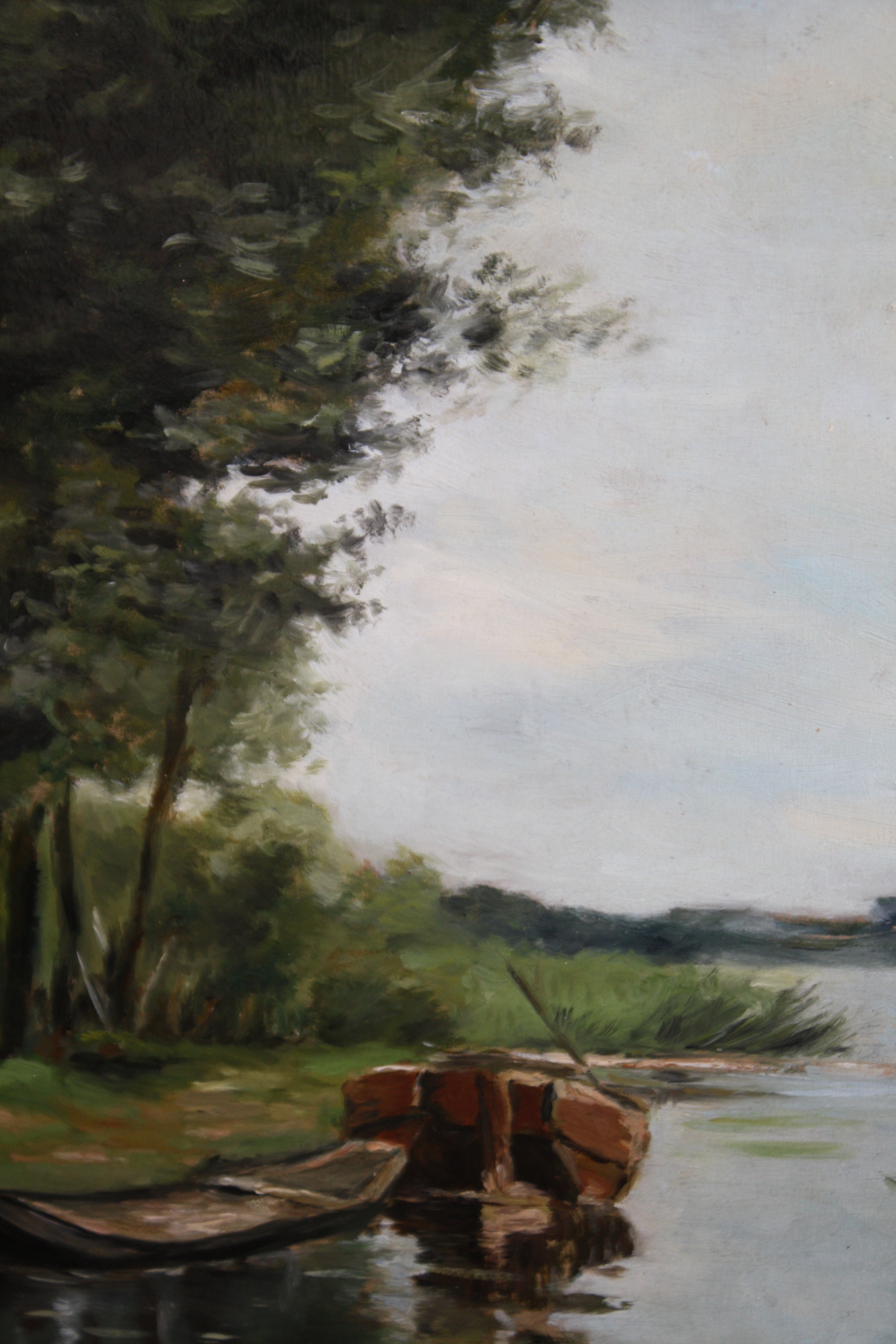 Frans de Nocker - HAAGS LANDSCHAP MET VISSERS PRAAM kopen? Bied vanaf 75!