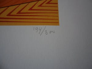 Jan Stolk - Zeefdruk, Parasol uit 1984. kopen? Bied vanaf 15!