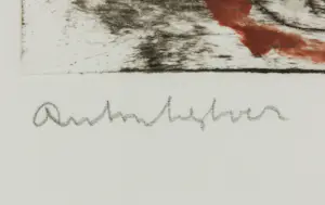 Anton Heyboer - Ets, Zonder titel - Ingelijst kopen? Bied vanaf 200!