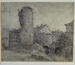 Theodoor Schaepkens - Ruïnes, huizen en een kerk (zes etsen) kopen? Bied vanaf 50!