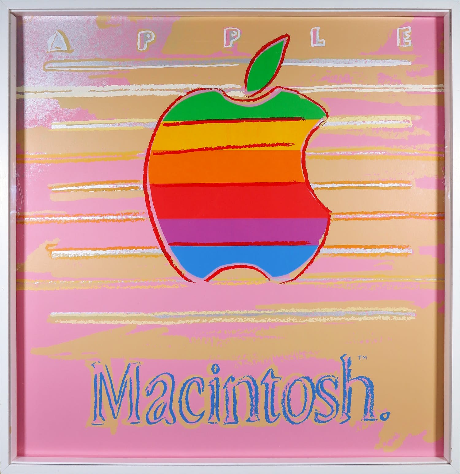 Andy Warhol - Apple Macintosh uit de serie Ads - Ingelijst (Groot) verkocht voor € 1!