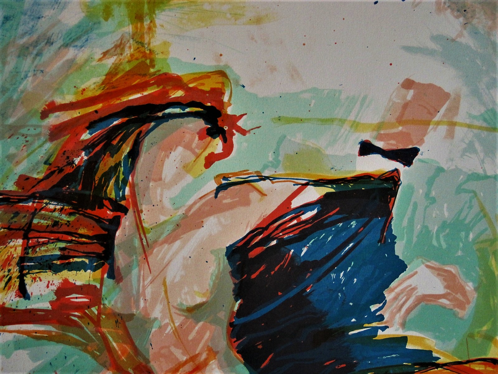 Richard Smeets - Groot 1987 abstract figuratief Litho "Venice" (179 van 190) gesigneerd kopen? Bied vanaf 1!