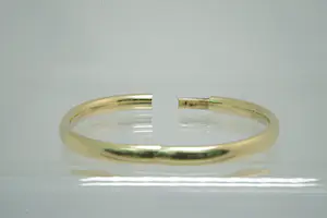 32 - Klassieke 14krt geel-gouden ovalen unisex "slaven" armband - gekeurd kopen? Bied vanaf 600!