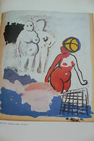 Karel Appel - Works on paper - Gesigneerd door kunstenaar - lichte vochtschade kopen? Bied vanaf 50!
