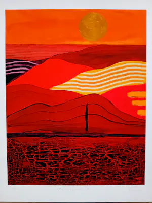 Buy Ronald Boonacker - Kleurenzeefdruk MEDITERRANEE III Handgesigneerd? Bid from 110!