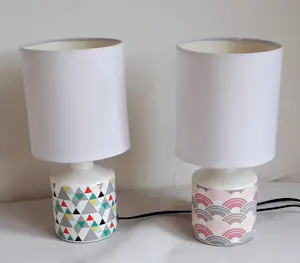 Niet of onleesbaar gesigneerd - Twee Seylumiere lampen met jaren 50 design kopen? Bied vanaf 10!