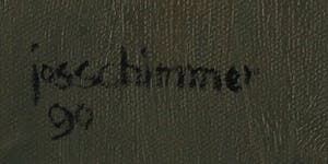Jos Schimmer - Olieverf op doek, Zonder titel - Ingelijst (Groot) kopen? Bied vanaf 300!