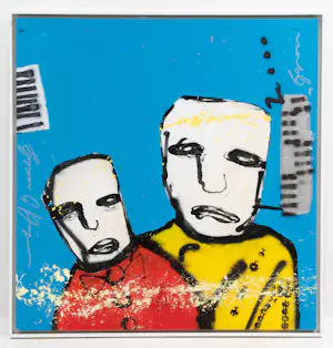 Espen Hagen - acryl op doek (groot werk!) kopen? Bied vanaf 499!