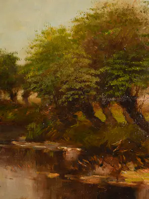 Aris Knikker - Wilgen bij het kanaal kopen? Bied vanaf 800!