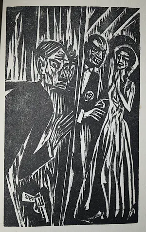 Johan Dijkstra - 3 houtsnedes naar Dostojevski en 1 houtsnede 'oogsten' (1922) kaufen? Bieten Sie von 95!