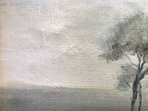 Harold Kleyn - Olieverf op doek, Landschap Vlagtwedde - Ingelijst kopen? Bied vanaf 1!