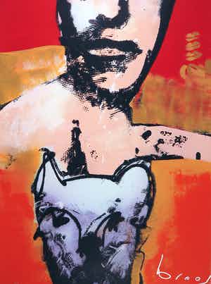 Herman Brood - Zeefdruk, Ik en mijn hondje verkocht voor € 1!