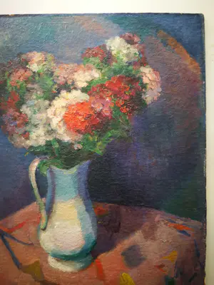 Karel Bleijenberg - Stilleven. Bloemen in vaas. kopen? Bied vanaf 199!