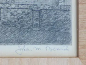 Johan Marie Bennik - Andreaskerk Katwijk - Ets kopen? Bied vanaf 65!