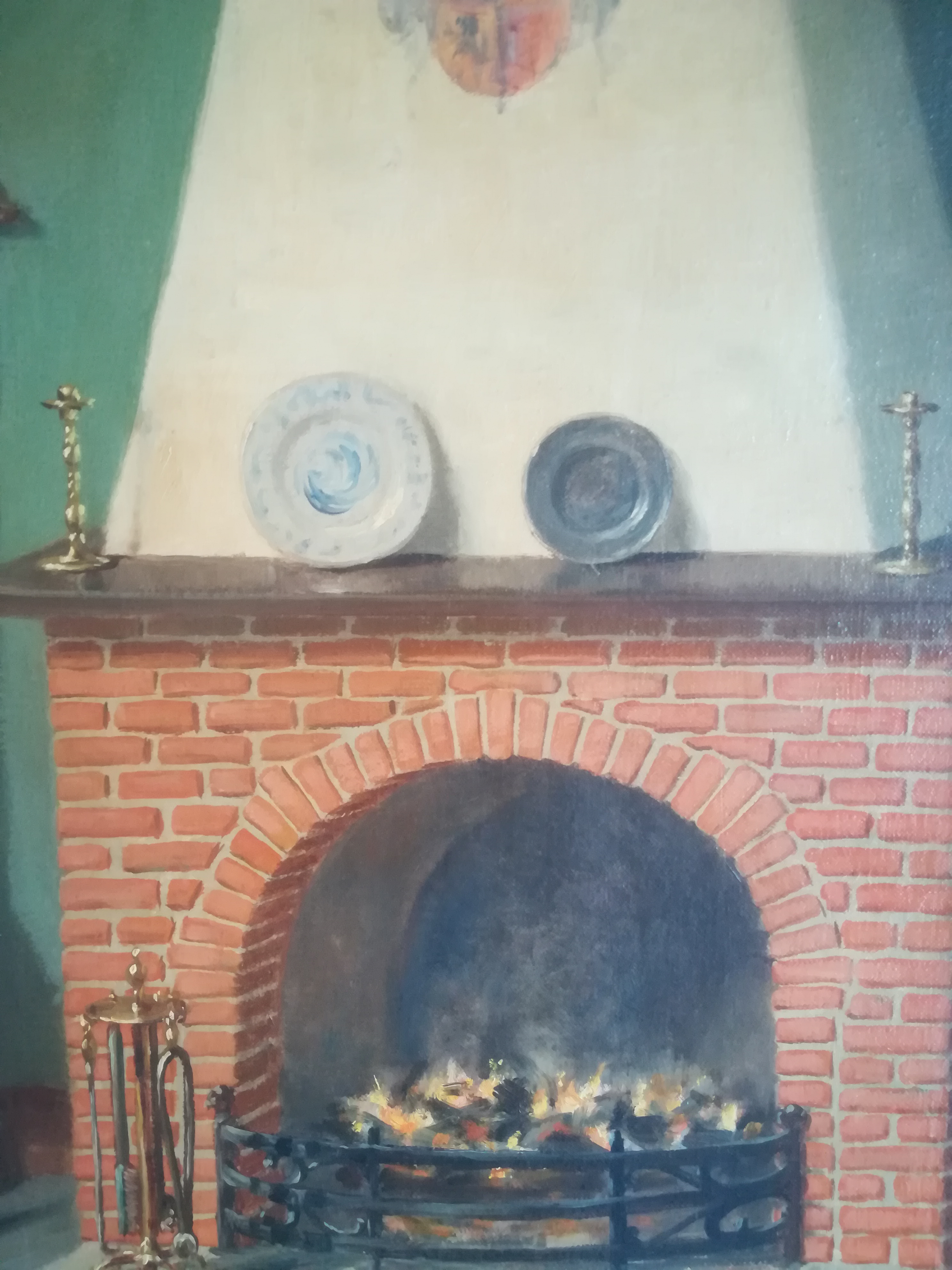 Wim Heinecke - (1895 - 1978) Olieverf op doek "Interieur" 1958 kopen? Bied vanaf 50!