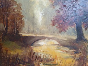 Peter Brouwer - Landschap in warme kleuren kopen? Bied vanaf 180!