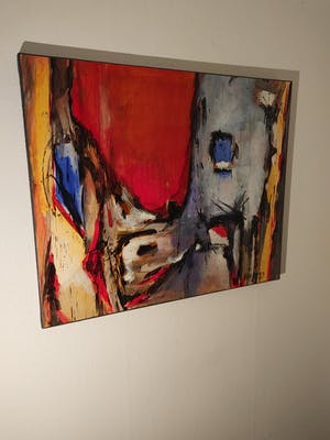 Frits Jansen - z,t, - abstract 1 kopen? Bied vanaf 150!