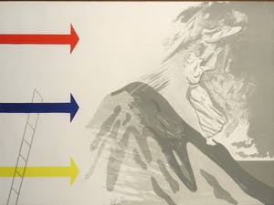 Hannes Postma - Litho, De Pijlen - Ingelijst kopen? Bied vanaf 1!
