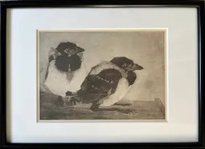 Jan Mankes - Originele Heliogravure - 2 Jonge Eksters 1923 kopen? Bied vanaf 120!