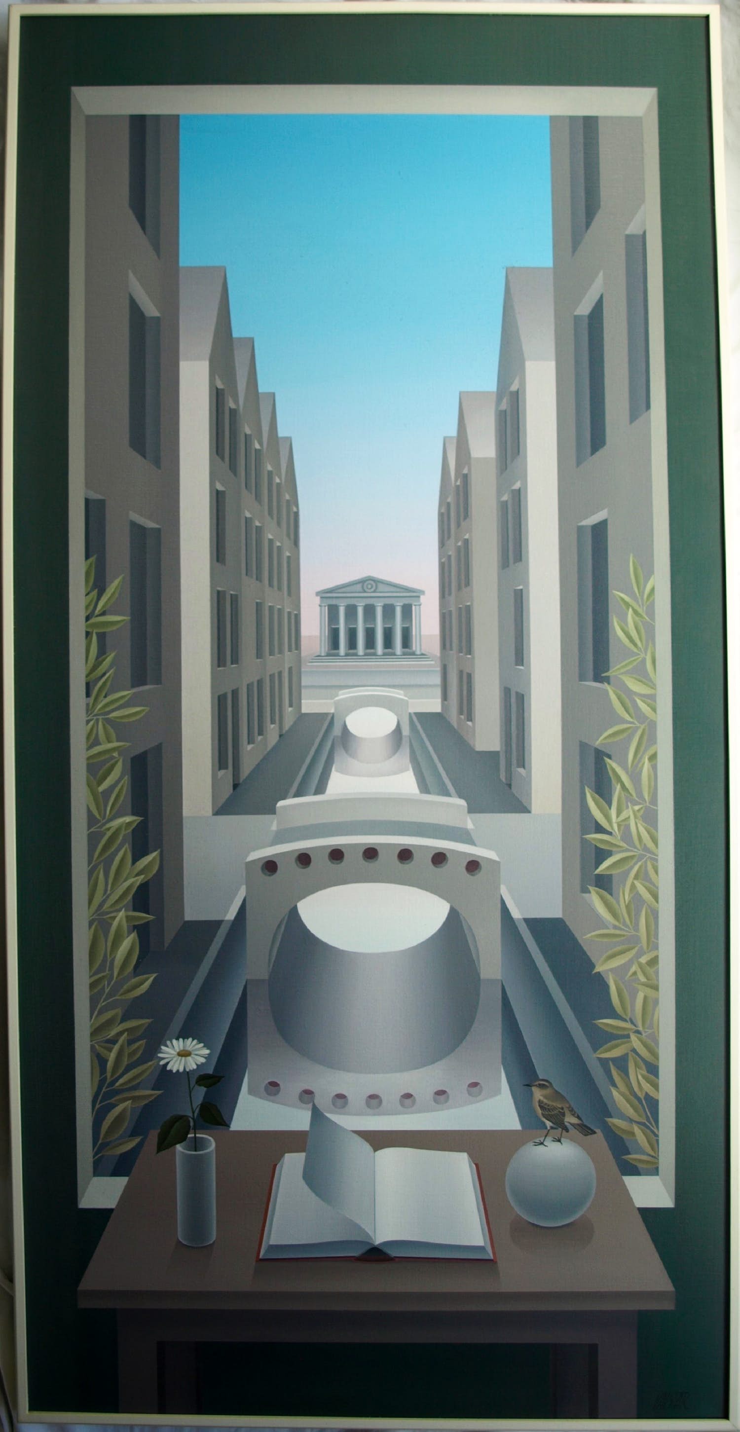 Henk Valstar - Olieverf op doek , Raampoort – ingelijst, 152 x 77 cm - 1991 kopen? Bied vanaf 750!