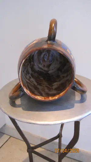 Henk Potters - Kleurrijke vaas met drie oren. kopen? Bied vanaf 60!