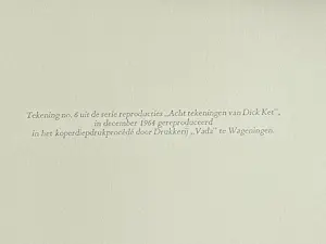 Dick Ket - Acht tekeningen van Dick Ket kopen? Bied vanaf 75!