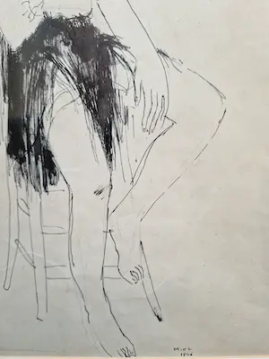 Dries van den Broeck - Vrouw op kruk (1946) kopen? Bied vanaf 75!