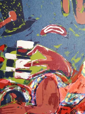 John Lie a Fo - REVE NOIR / KLEURLITHO / 70x50cm / SIG / 1988 kopen? Bied vanaf 30!