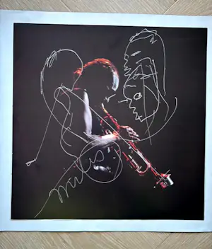 Rico d' Rozario - Miles Davis portret met tekening van Miles 1/125 kopen? Bied vanaf 300!